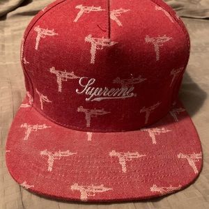 Supreme 5 Panel Hat - Denim Jacquard Uzi 5 Panel NWT